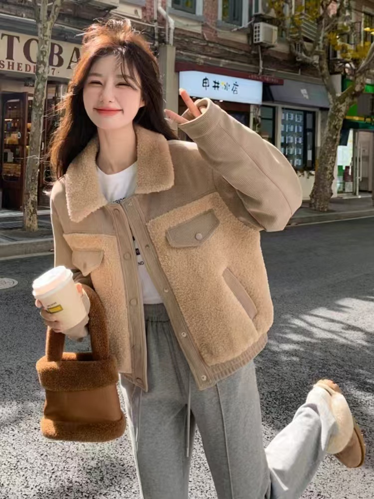 AA561--570女常规不褪色拼接POLO领网红秋冬薄衫