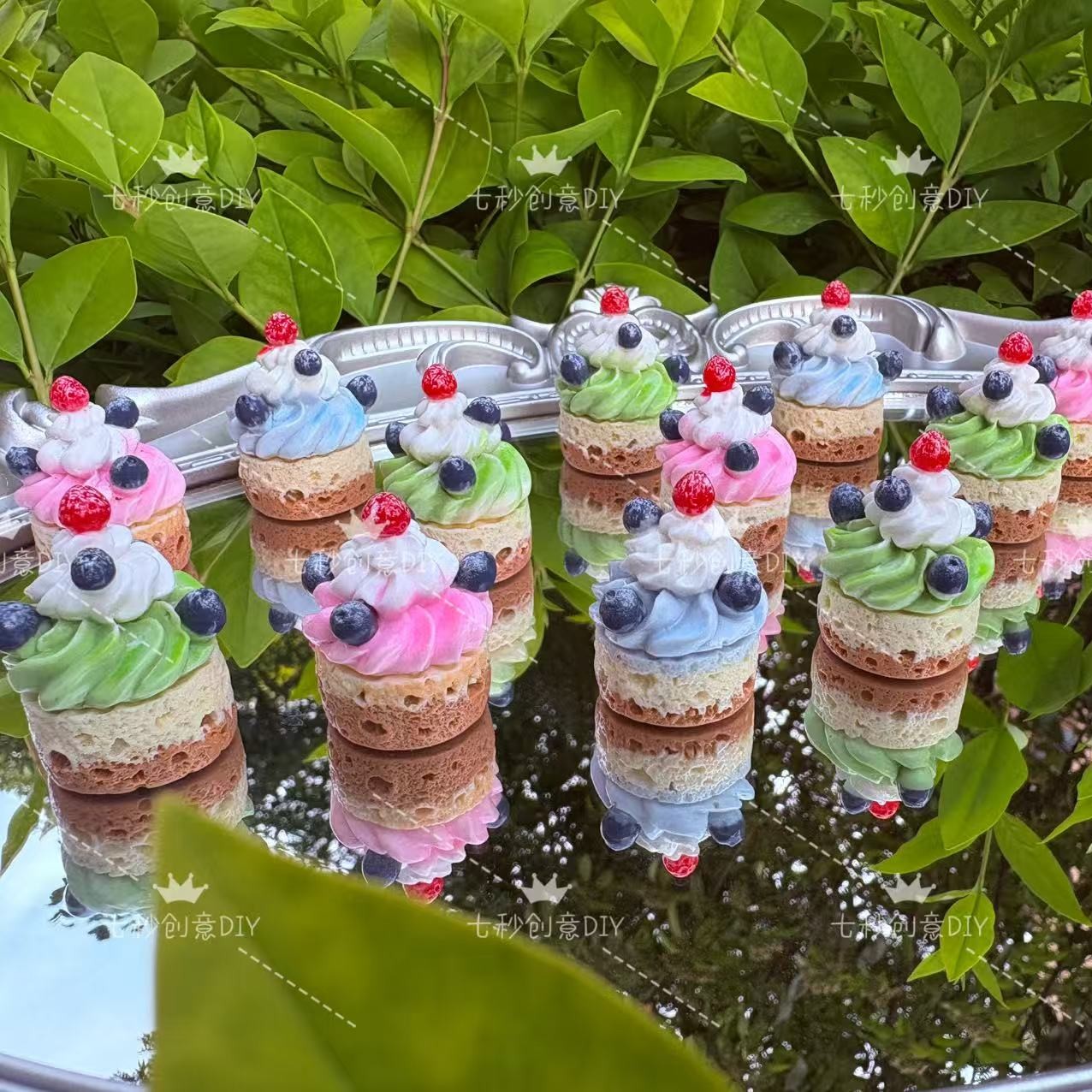 现H.七秒家定制款手工DIY饰品奶油胶配件