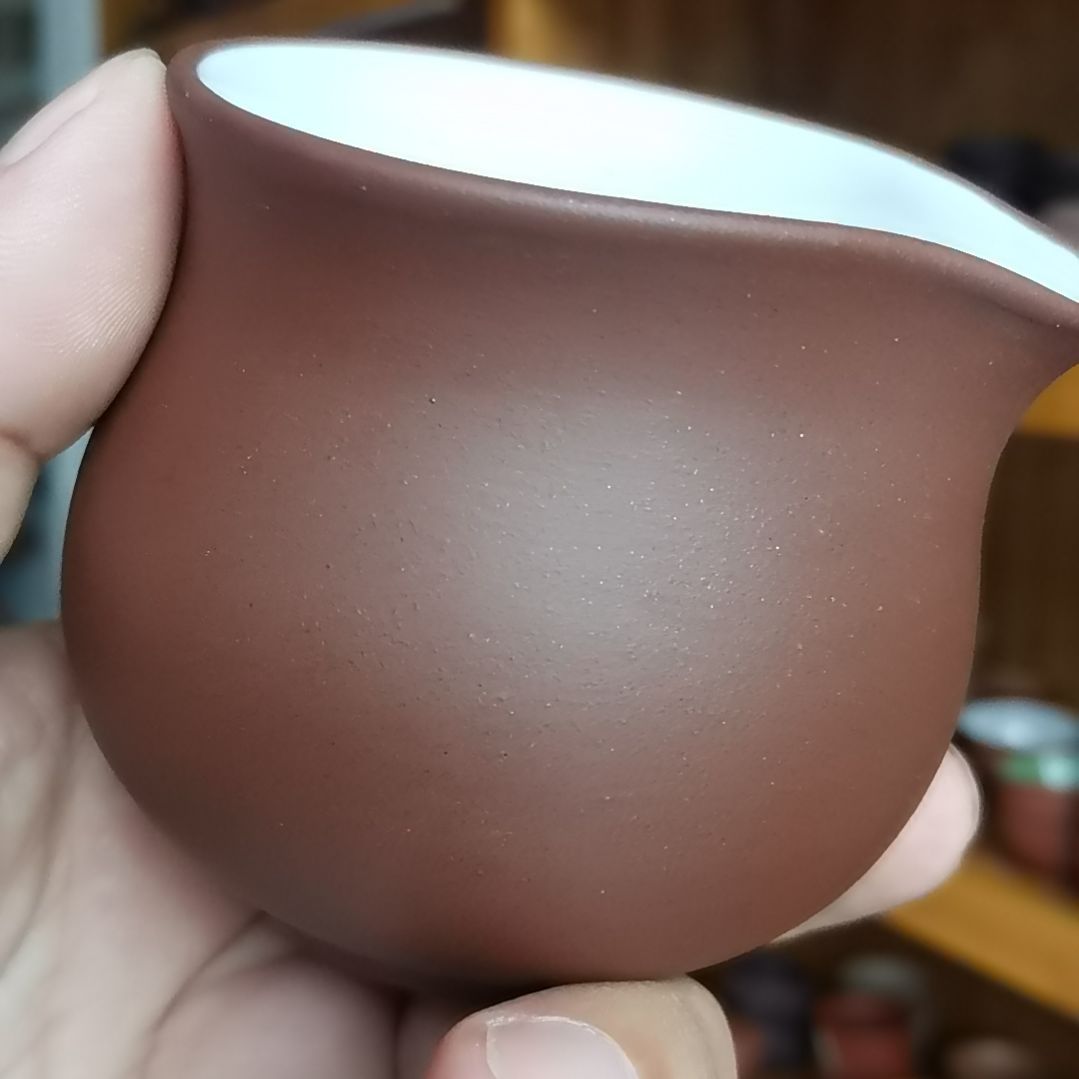 茶杯紫砂紫泥公道杯