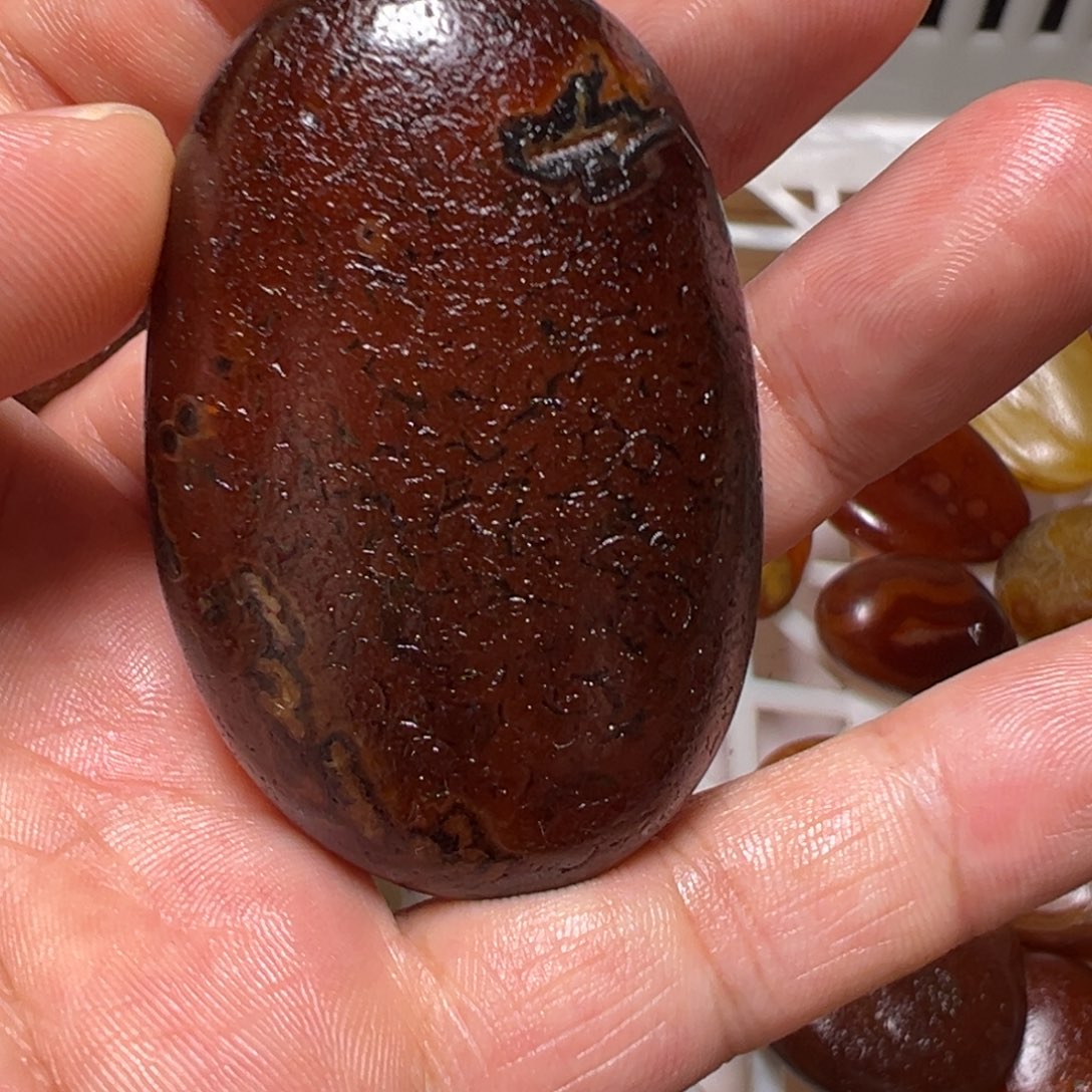 黑***白瓷片马达加斯加奇石