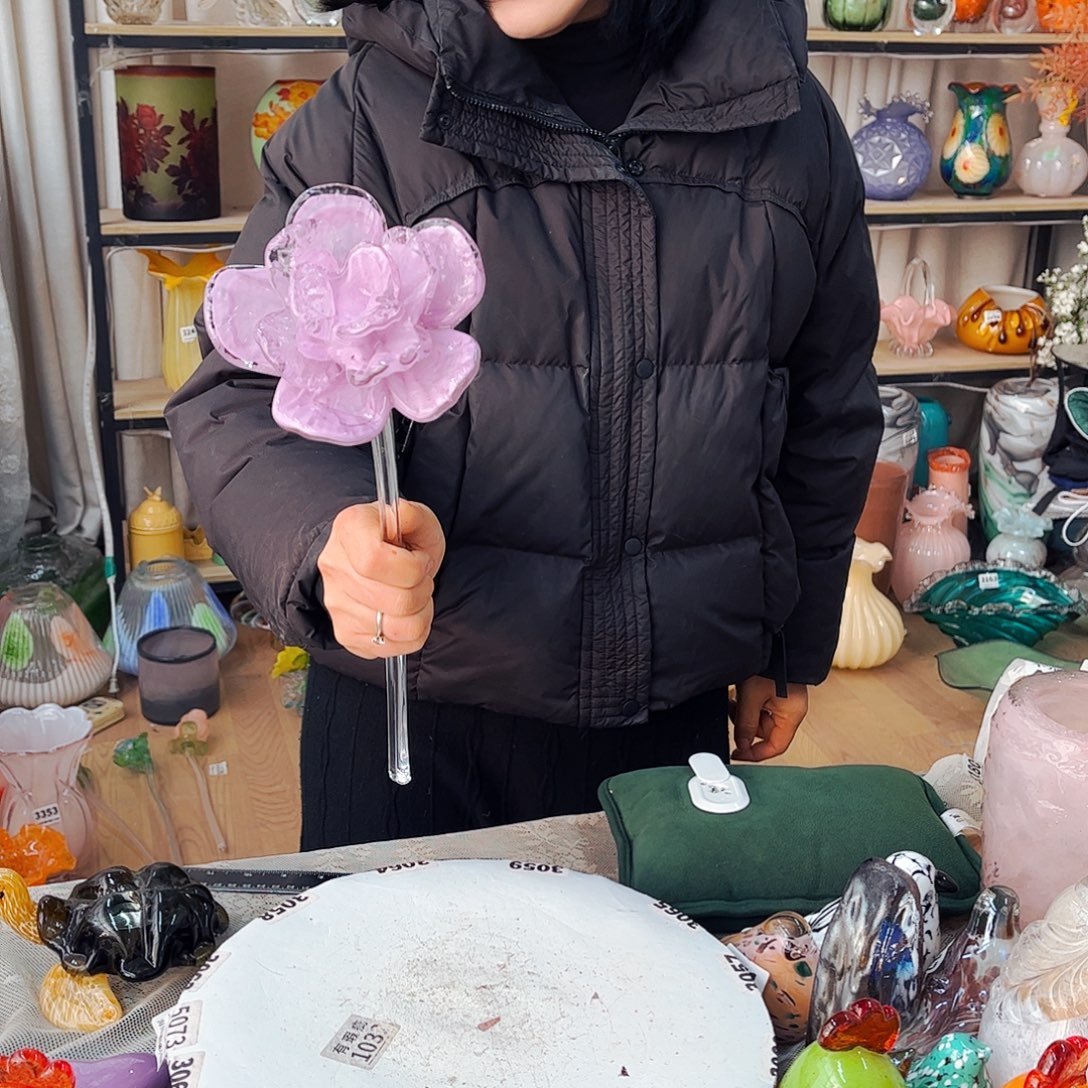 牡丹瑕 家悦琉璃工艺品福利