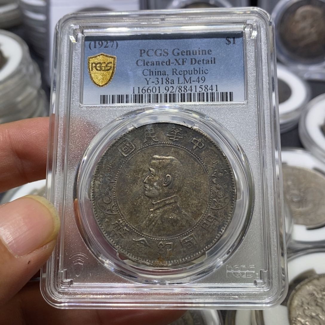 金金盛pcgs92五彩包浆孙小头