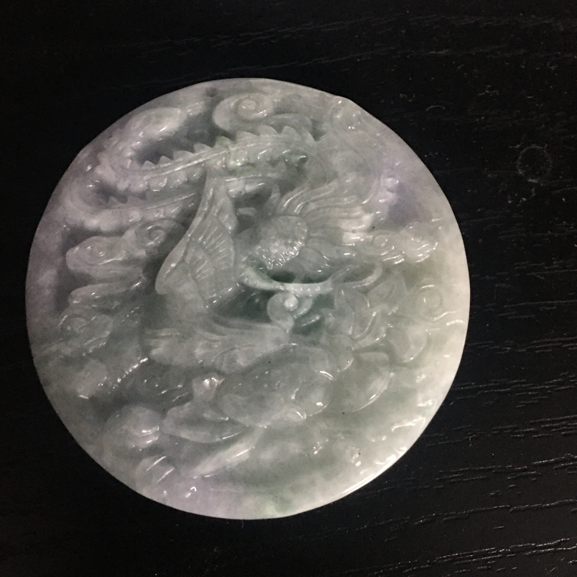 龙凤圆牌双面雕刻精致男女皆可佩戴