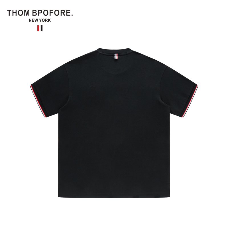 240114 小罗漫得拉草重工刺绣夏季新款男士圆领时尚搭短袖T恤