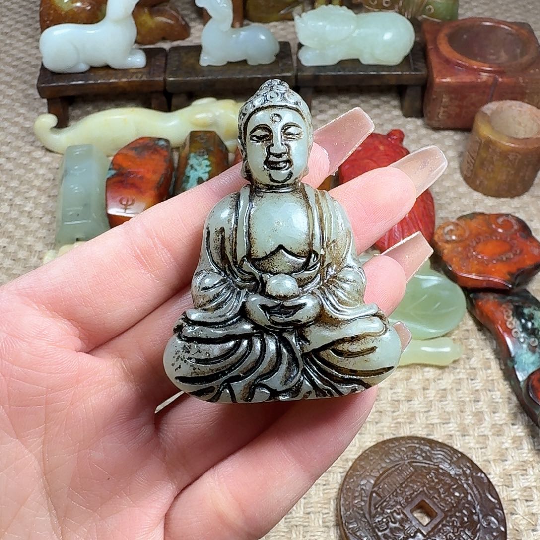 白玉菩提吊坠挂件