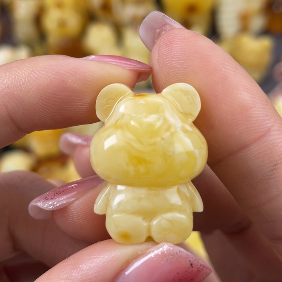 琥珀裸石未镶嵌蜜蜡