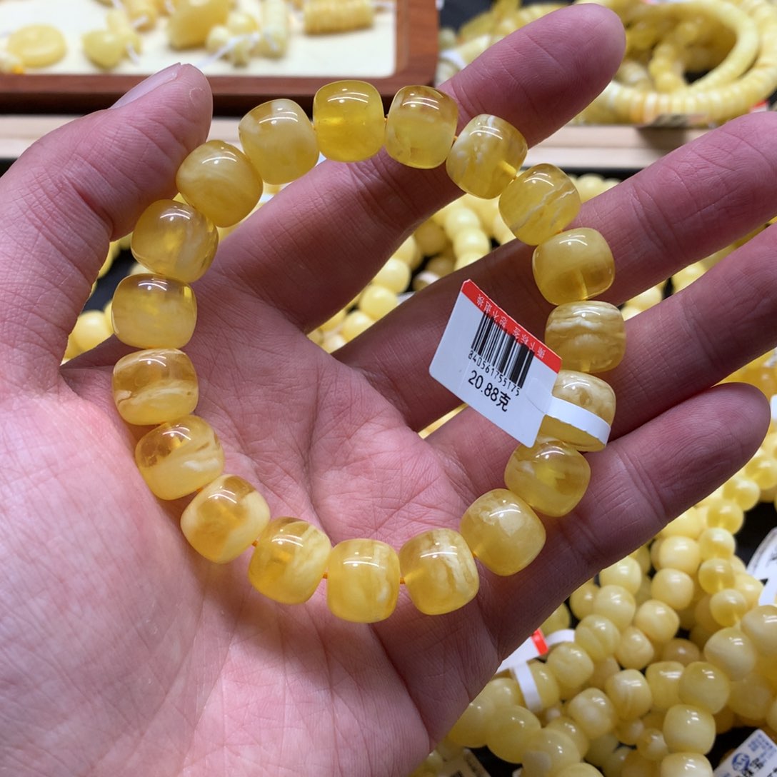 琥珀手链未镶嵌依*蜜蜡