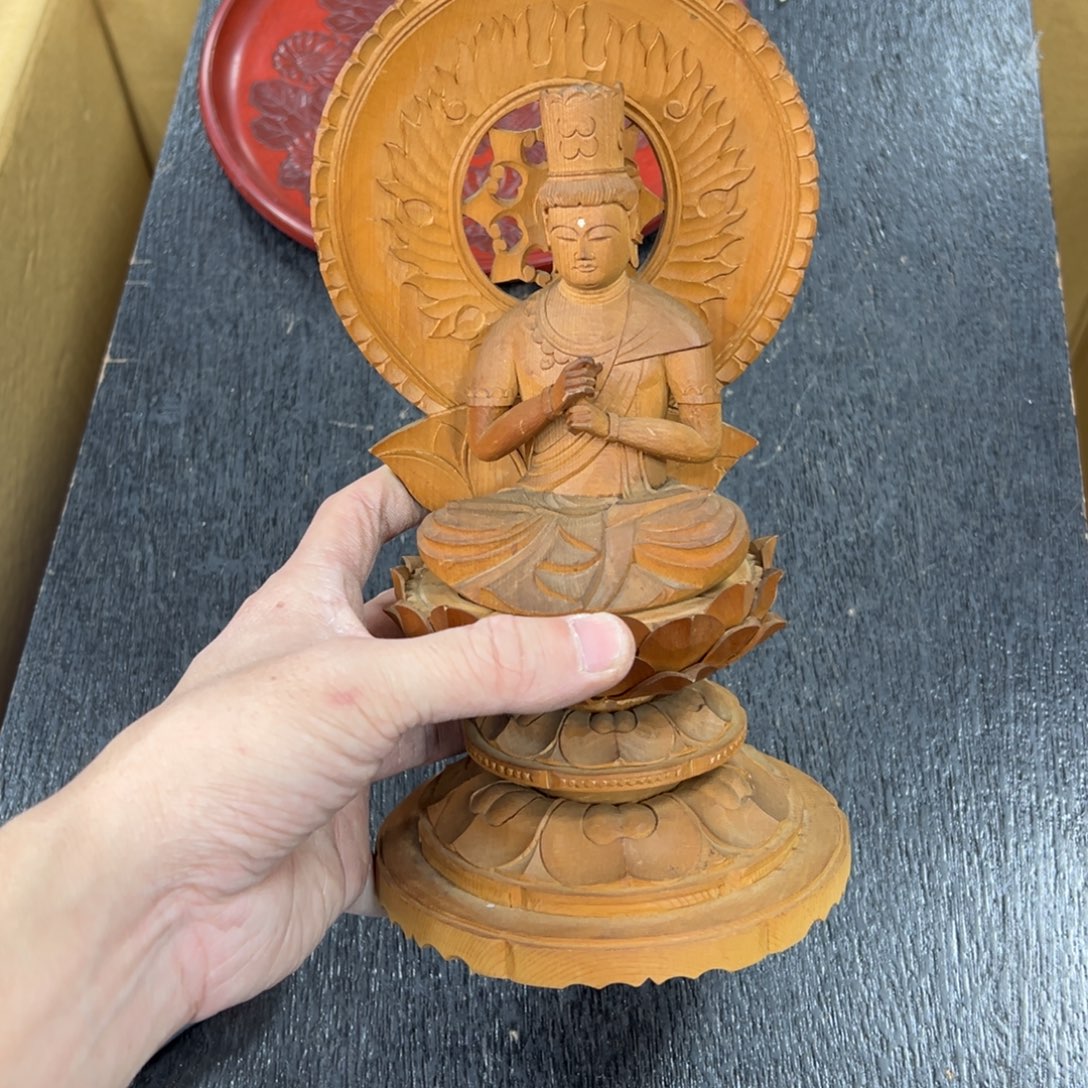 木日本中古工艺品摆件