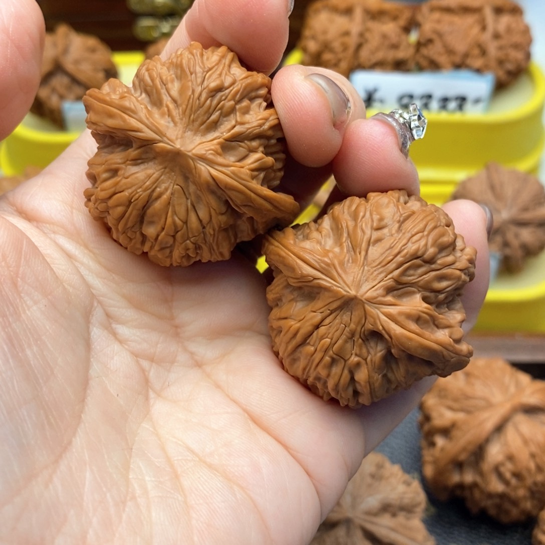 北***天把件文玩核桃44号磨盘