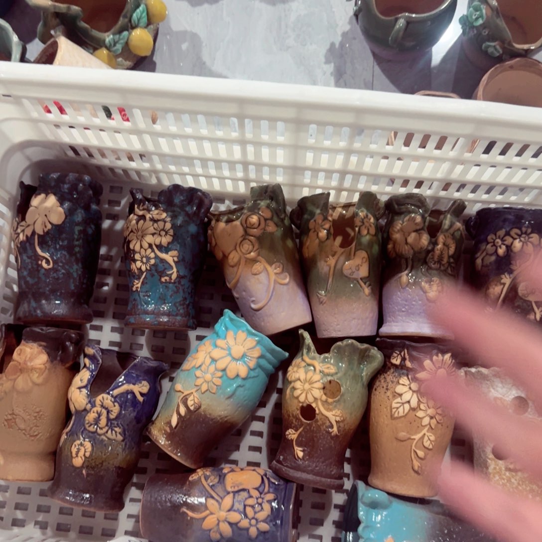 紫砂花盆随机发四个