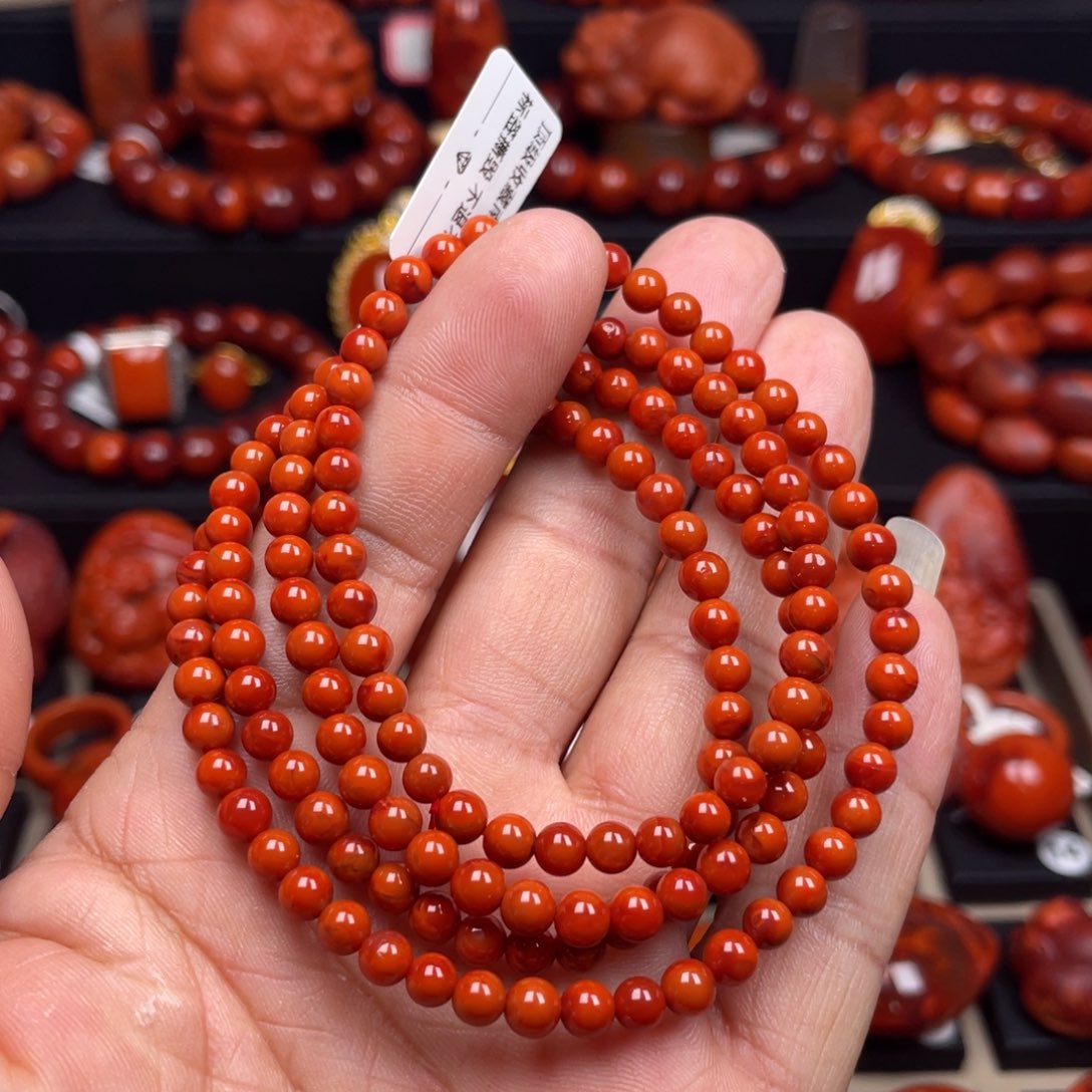 南红玛瑙珠宝奇石未镶嵌多圈4