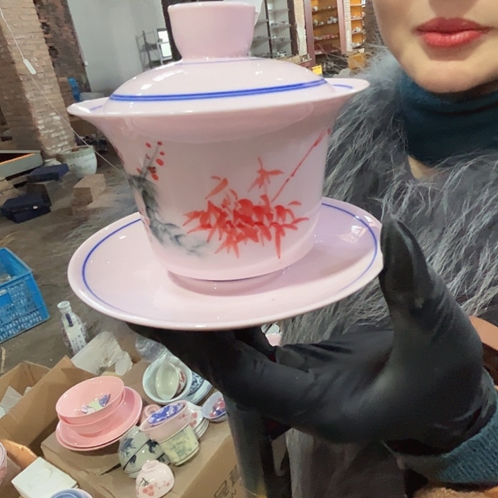 其他瓷景德镇高温瓷三才