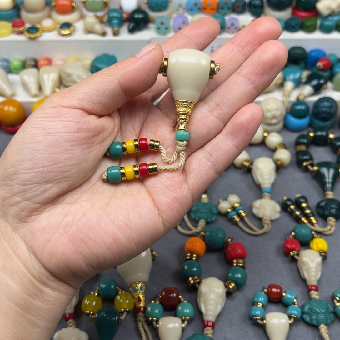 依***恋手工艺品琉璃卡14三通弟子珠