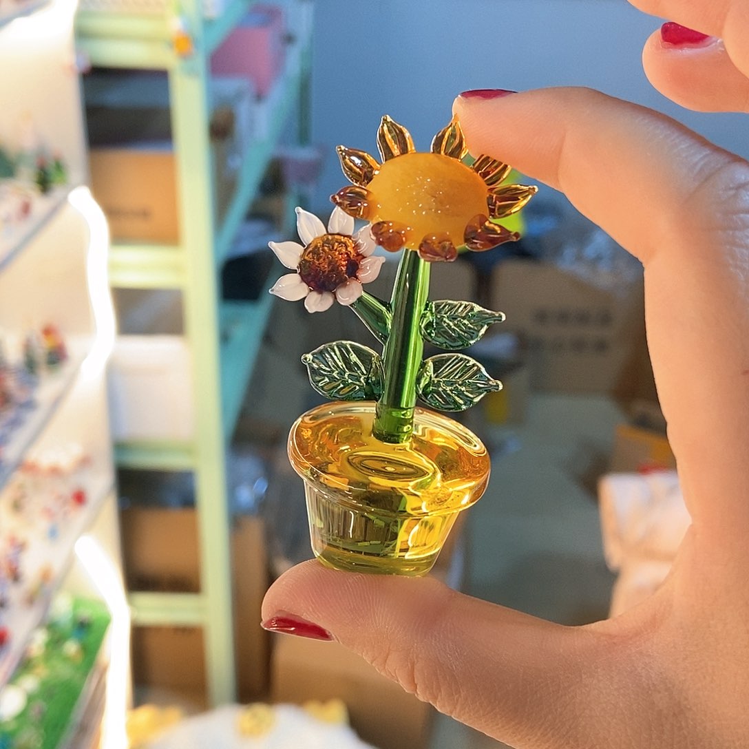 琉璃手工艺品向日葵