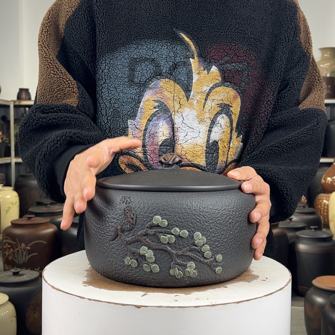 357克3饼盒纯手工松针