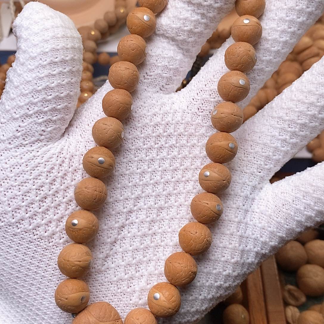 凤眼菩提手串镶嵌银钉手持12➕