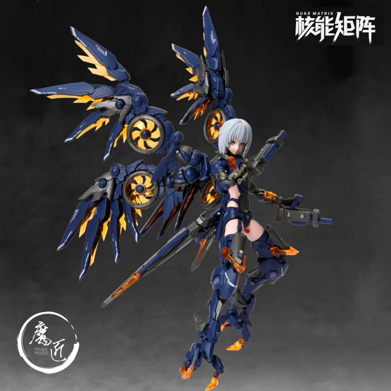 核能矩阵 赛博森林 夜影猎莺 鹰身女妖 阿梅利亚 鹰机娘 魔匠模型