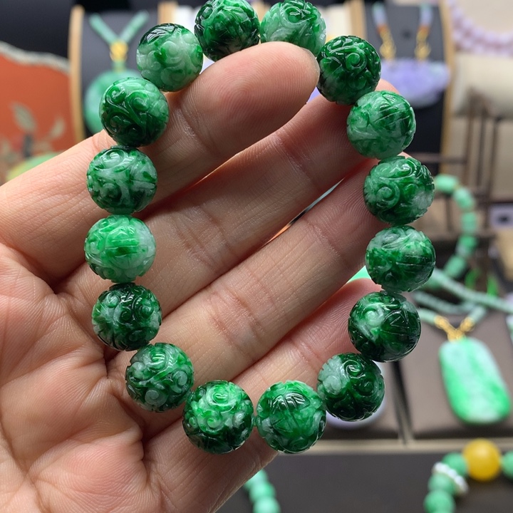 翡翠未镶嵌手链翡翠手链