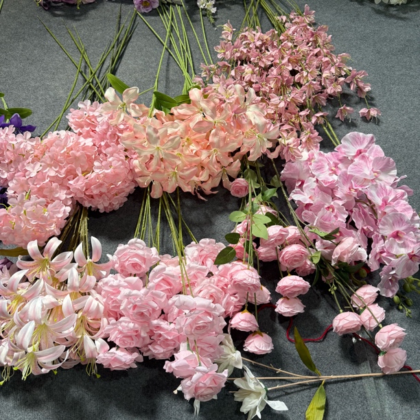 50支 仿真粉色系花材