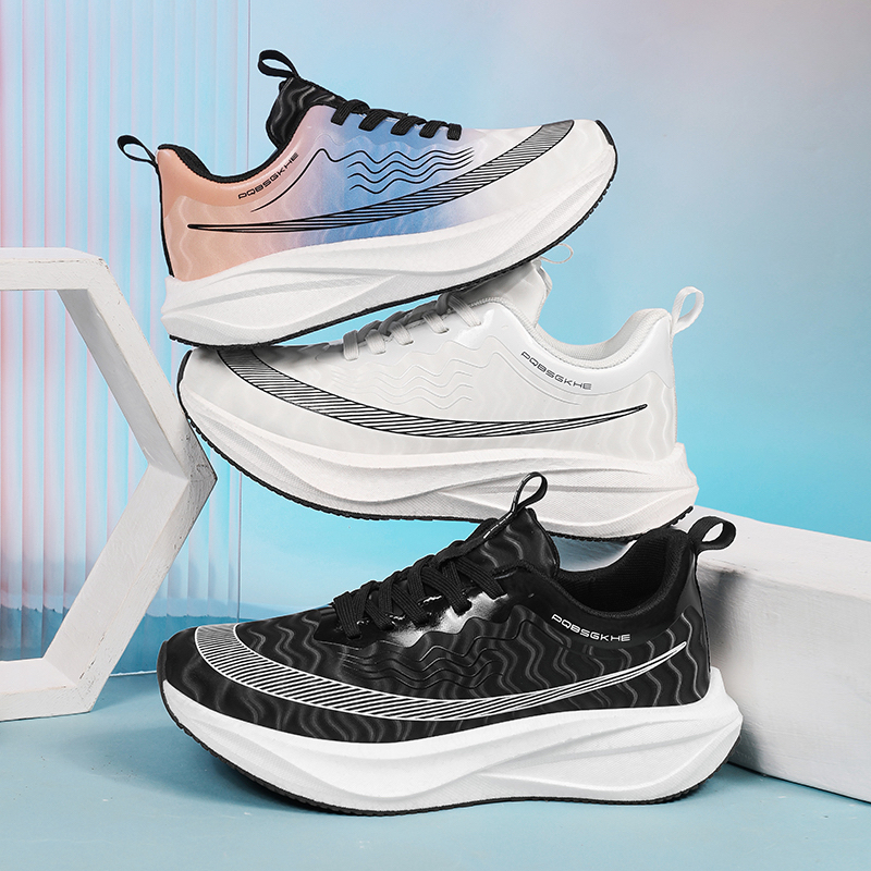 秋冬款全皮面减震回弹碳板轻便时尚休闲鞋2777