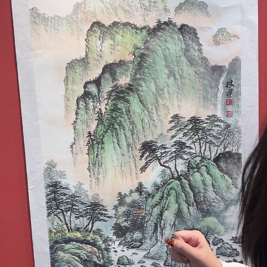 国画曹根建国画作品