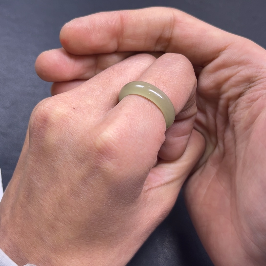 和田玉颈饰未镶嵌多样性手工戒圈货头