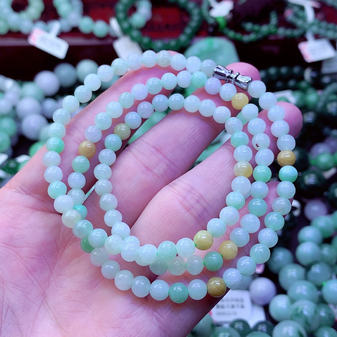 翡翠未镶嵌毛衣链