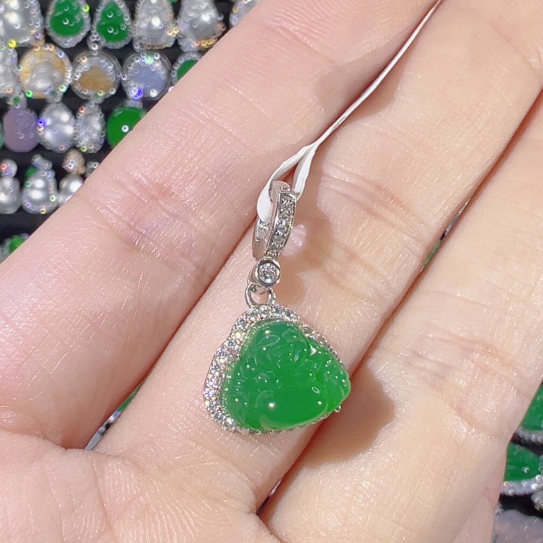 玛瑙/玉髓银S925镶嵌颈饰