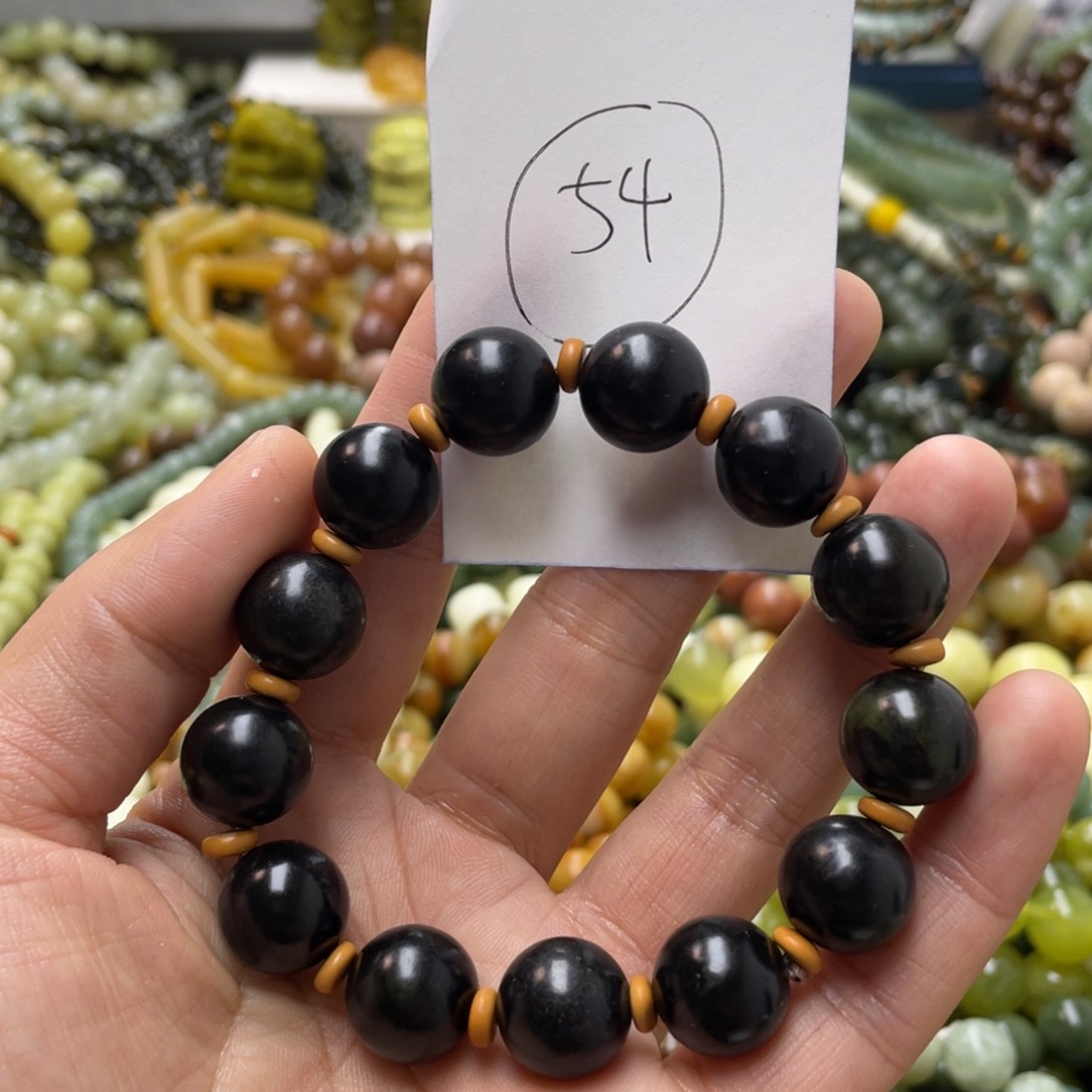 蛇纹石玉手链未镶嵌