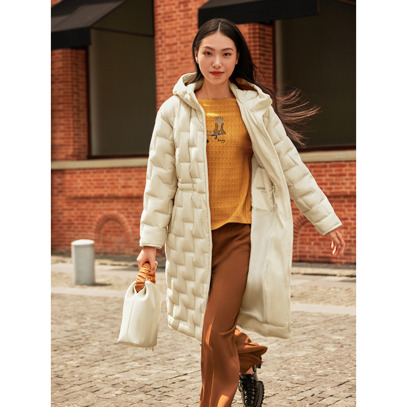 啦娜菲LANAFAY冬款长款羽绒服L3D955
