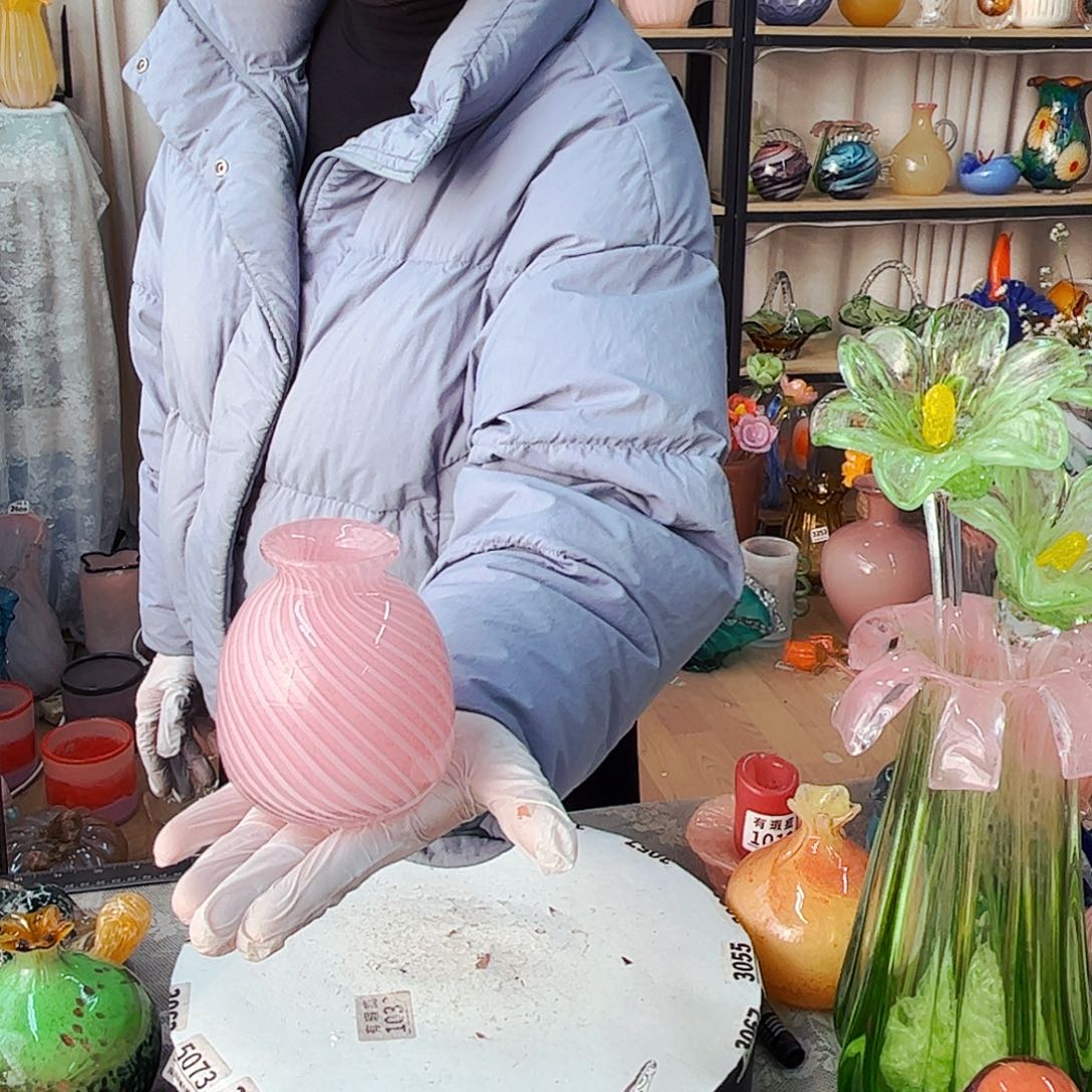 小粉瓶 福利家悦琉璃工艺品不完美