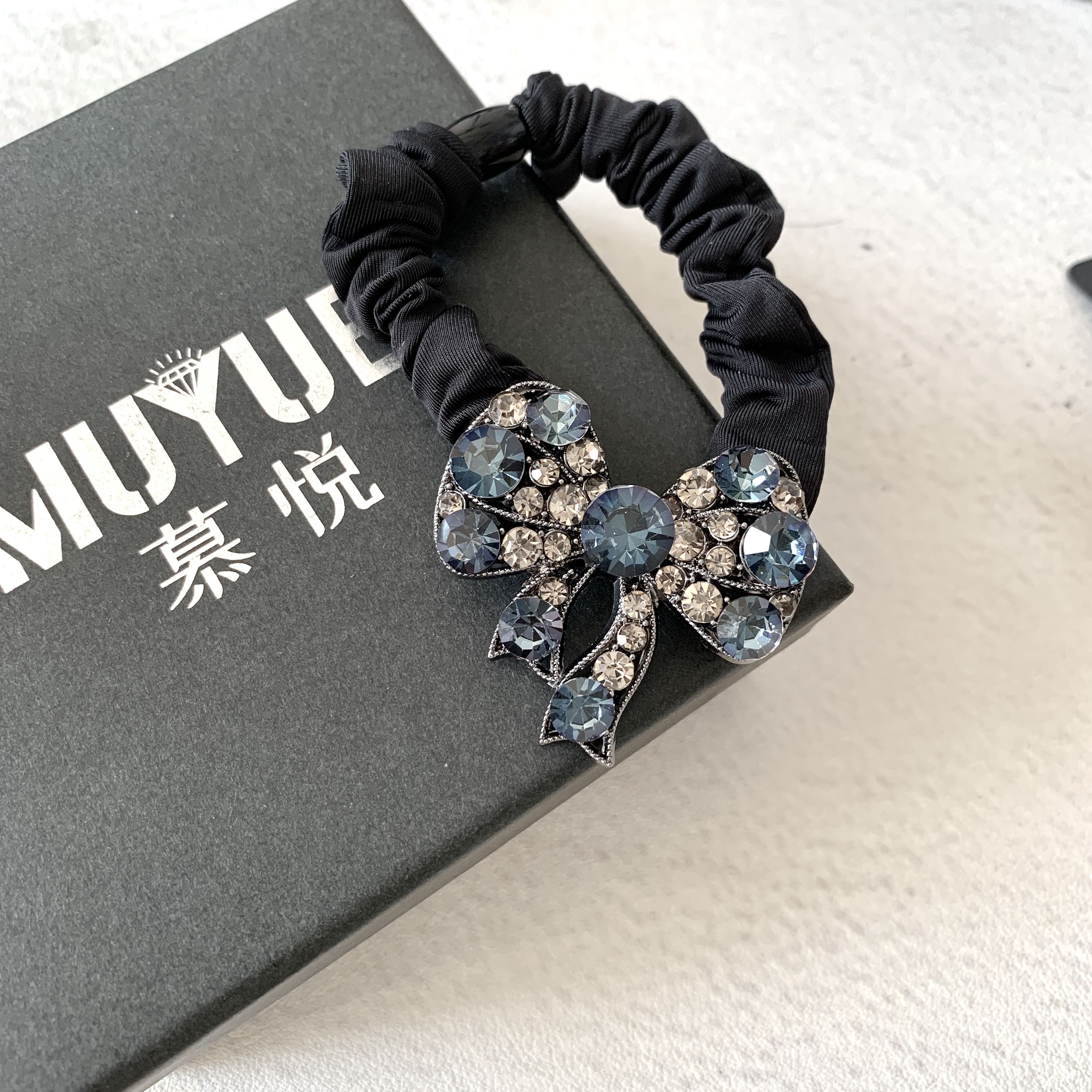 慕悦-7080【飘带】专柜正品面膜发圈升级高弹头绳耐用发绳精致高级