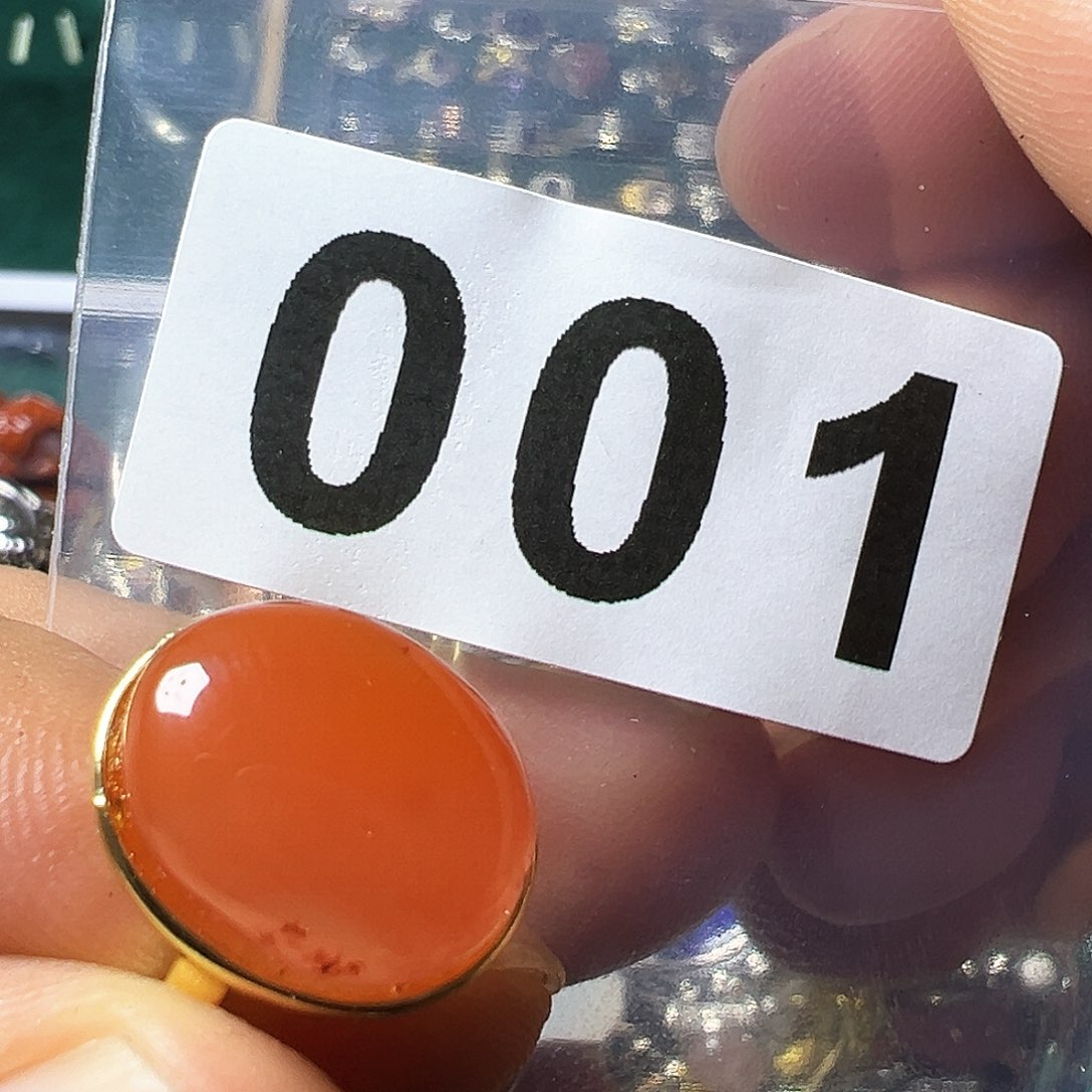 南红玛瑙戒指未镶嵌