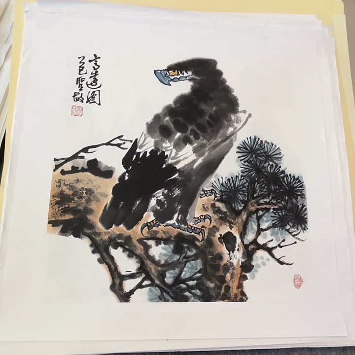 国画张圣敏先生纯手绘作品