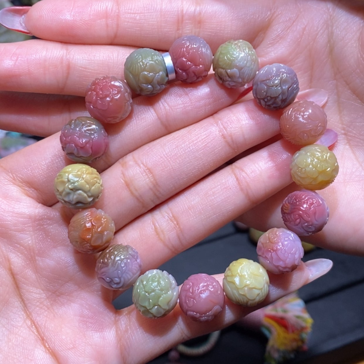 【闪购商品】玛瑙/玉髓手串未镶嵌疏**滟盐源玛瑙