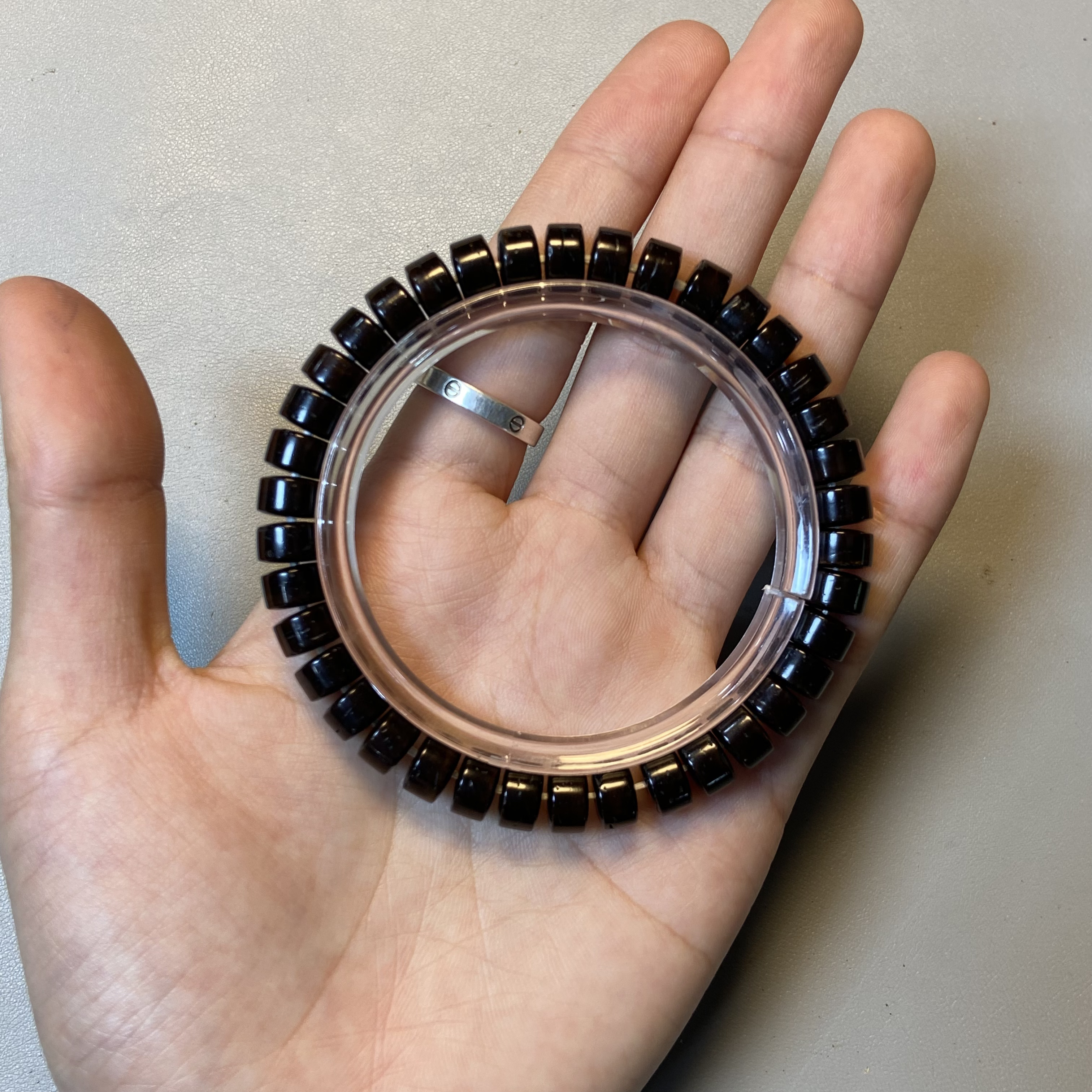 M460金椰原生态椰蒂药片8x5单圈手串