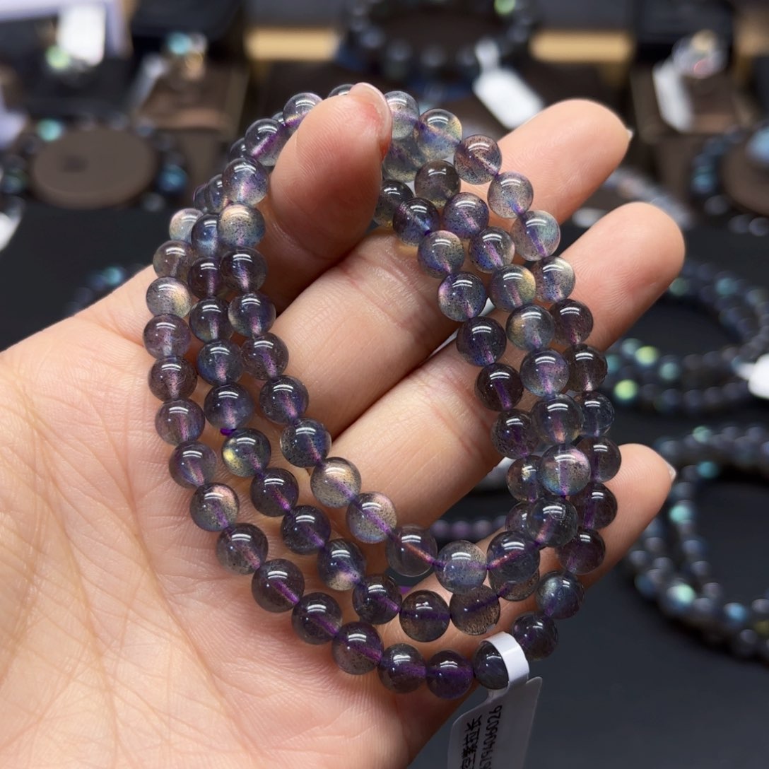 长石手链未镶嵌你****对6.5左右