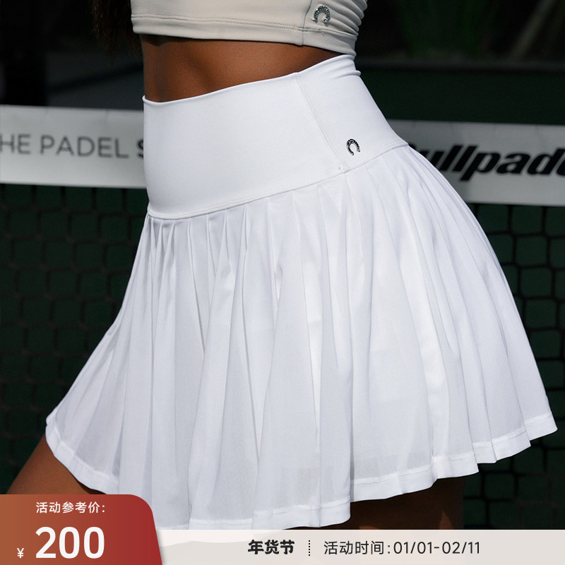 重塑之路 网球裙高腰零感轻盈口袋含短裤内衬短裙Mesh