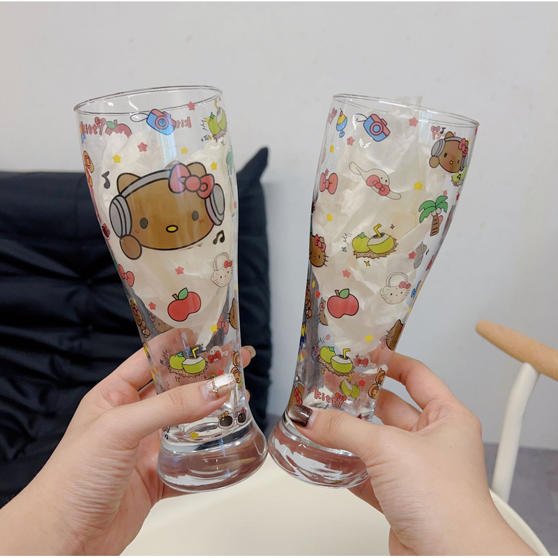 出口尾单 大容量500ML高玻璃杯饮品杯