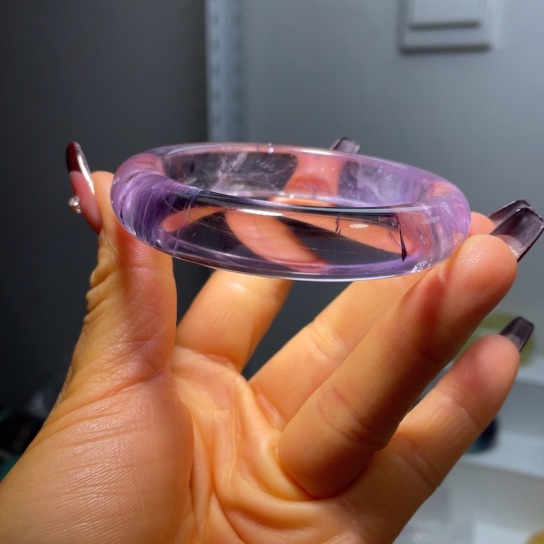 水晶手镯58圈口8号未镶嵌