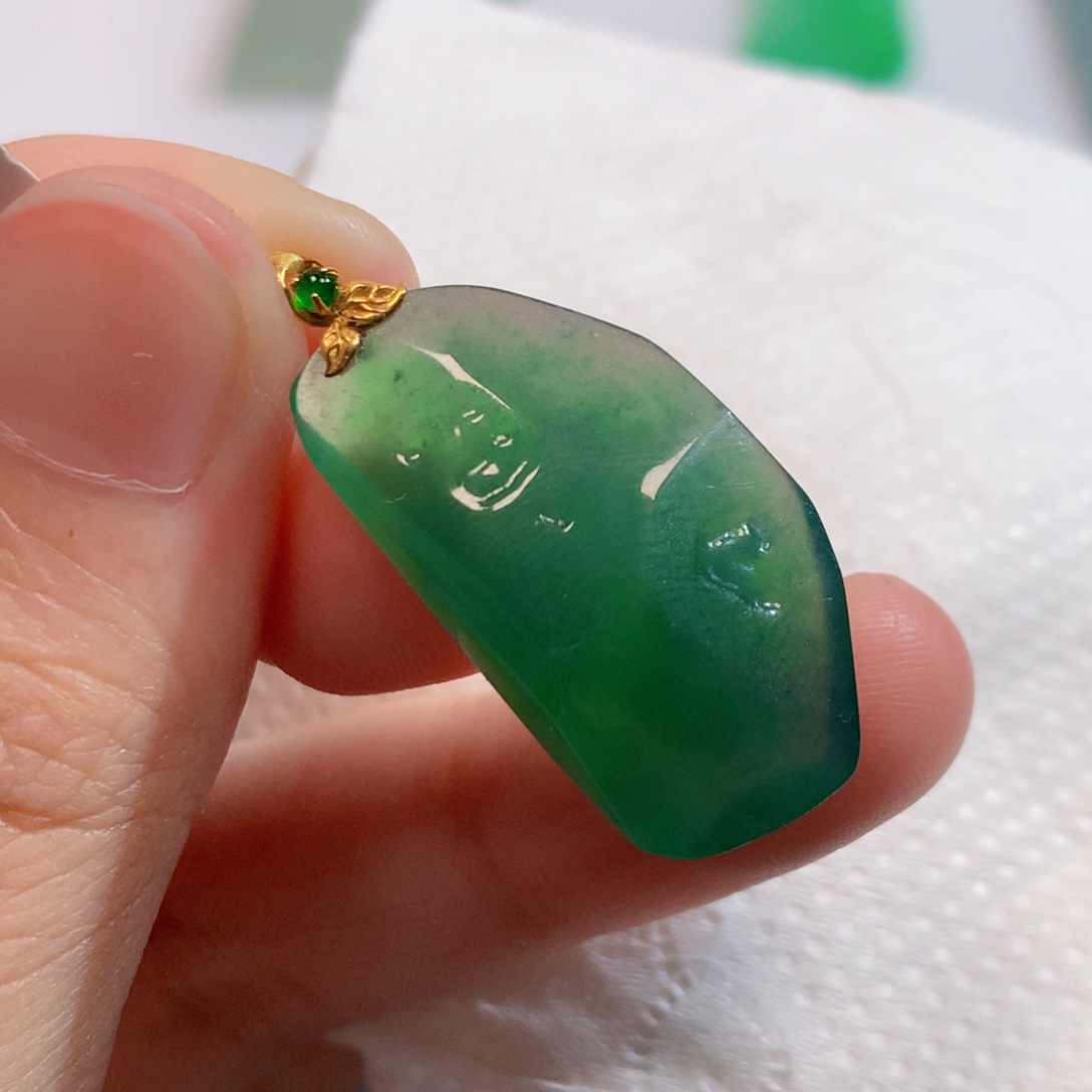 翡翠未镶嵌吊坠(不含链)