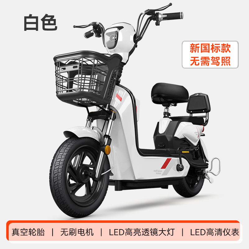 新款新国标成人两轮电动车双人爬坡王长续航强动力电瓶车