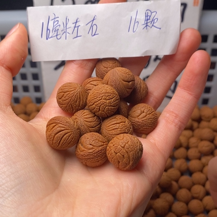 桃核手串16mm左右野生铁将军16颗（穿好）