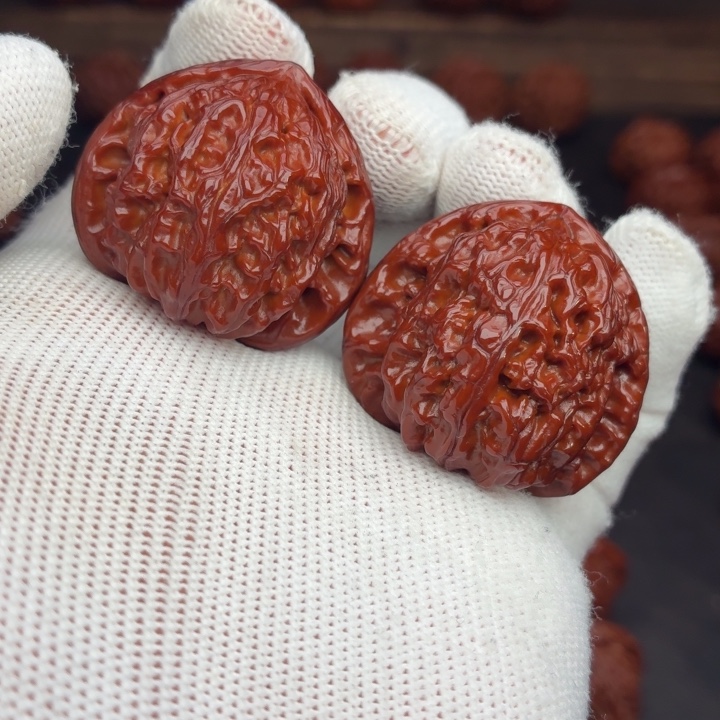 吊坠猴头核桃三角白500.19. WY#00#