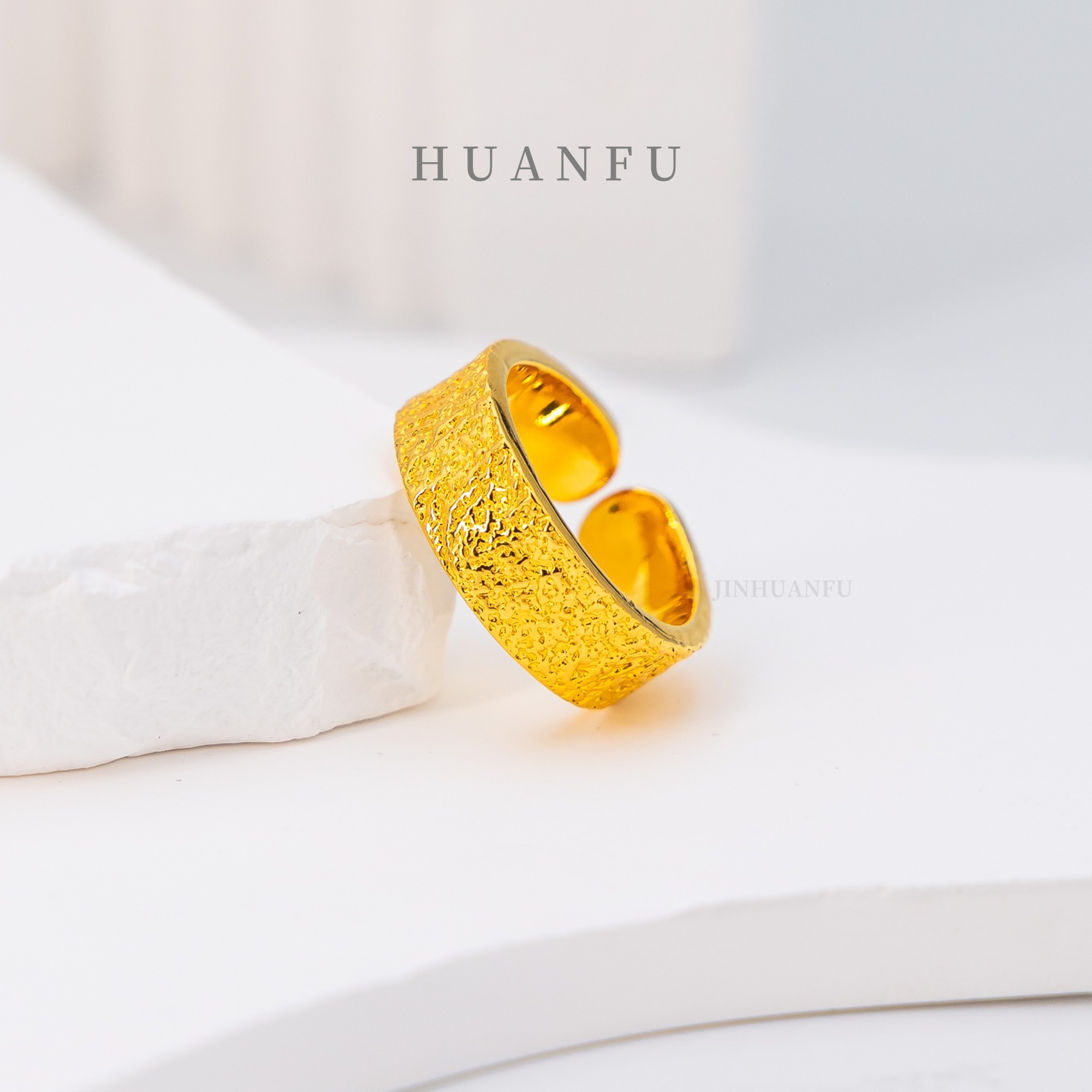 足银戒指 开口纸醉金迷戒指 气质时尚百搭简约经典