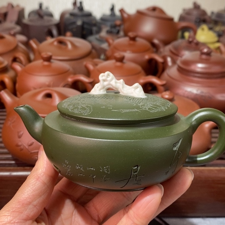 紫砂茶壶微瑕处理一把