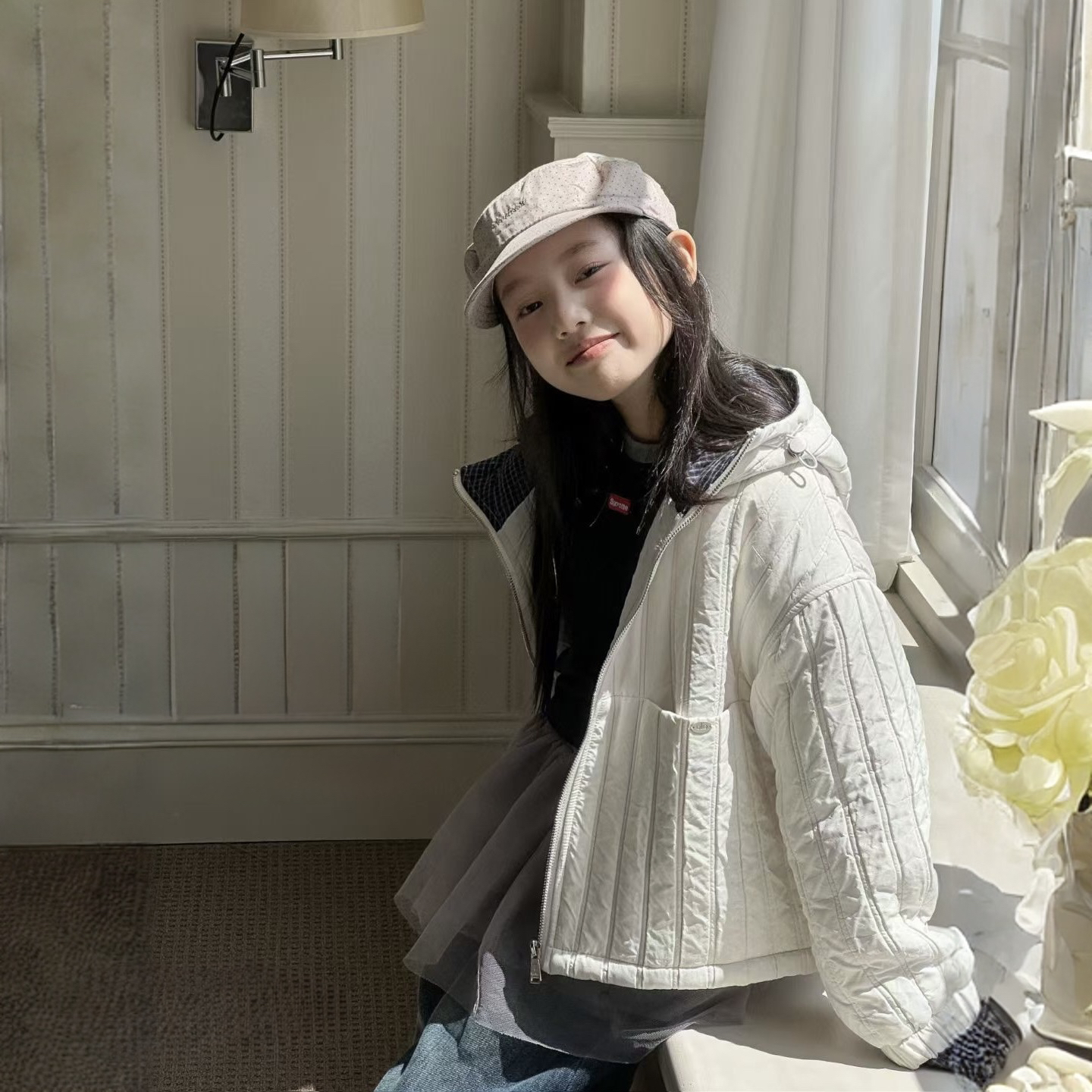 &苏珊&新款夹棉洋气外套男童女童带帽款77870儿童