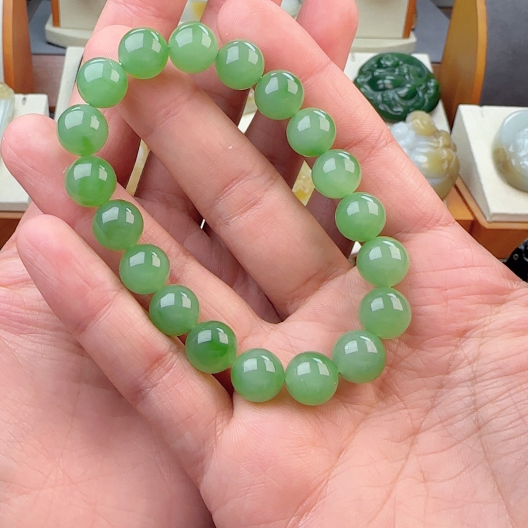 和田玉手链未镶嵌静**意