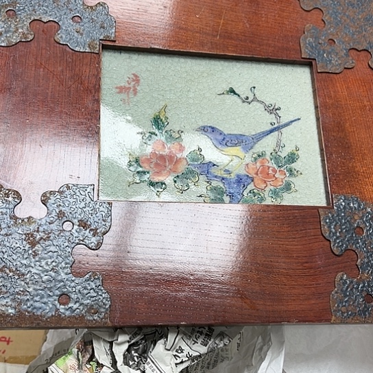 瓷片种***头摆件工艺品瓷器摆件777