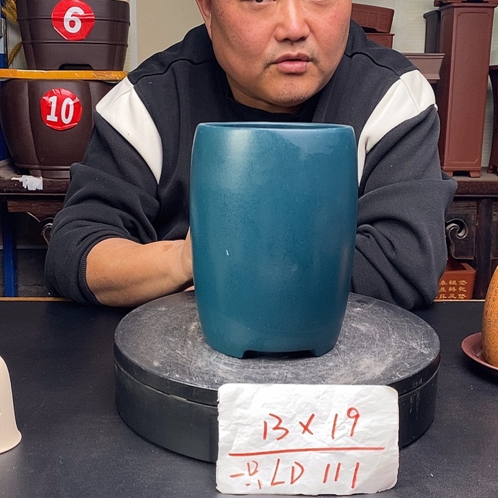 紫砂花盆货号一只LD11